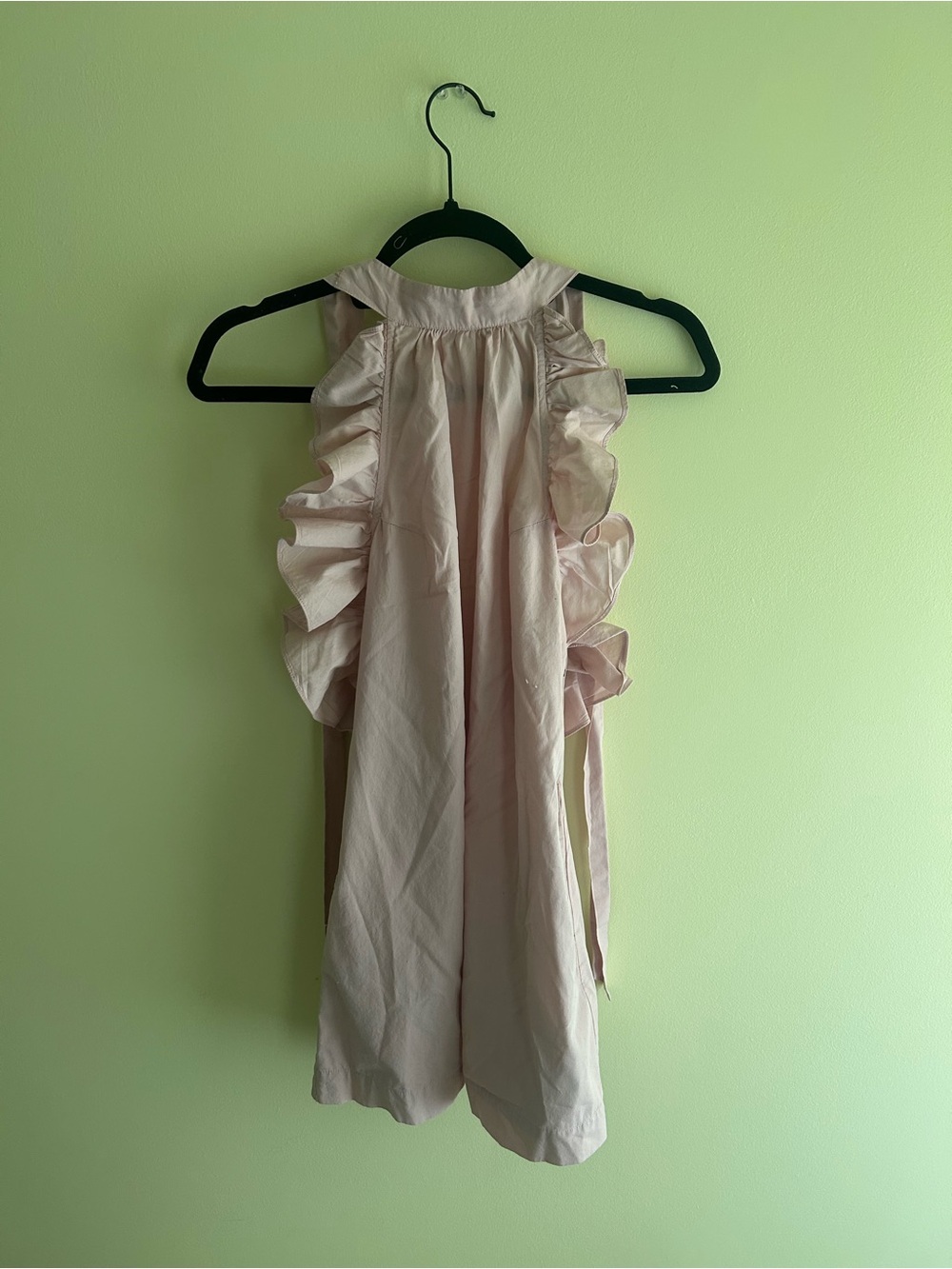 Free People Light Pink Ruffle Halter Dress